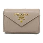 Prada Vintage Pre-owned Laeder plnbcker Beige, Dam