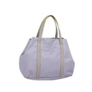 Prada Vintage Pre-owned Nylon handvskor Purple, Dam