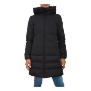 Dekker Svart Parka Trench Kappa Black, Dam