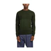 Jack & Jones Grön Crew Neck Jersey Stickad Green, Herr