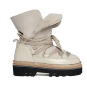 Hogan Beige Ankelboots för kvinnor Beige, Dam