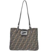 Fendi Vintage Pre-owned Canvas fendi-vskor Brown, Dam