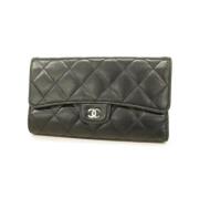 Chanel Vintage Pre-owned Laeder plnbcker Black, Dam