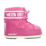 Moon Boot Låg Ikon Vinterstövlar Pink, Dam