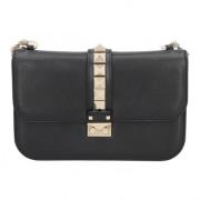 Valentino Vintage Pre-owned Laeder axelremsvskor Black, Dam