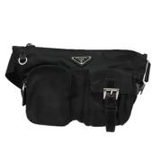 Prada Vintage Pre-owned Tyg prada-vskor Black, Dam