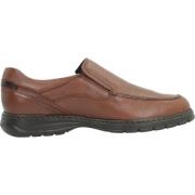 Fluchos Stiliga Loafers med Sidogummi Brown, Herr