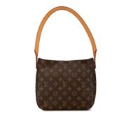 Louis Vuitton Vintage Pre-owned Canvas axelremsvskor Brown, Dam