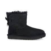 UGG Svarta Shearling Damskor med Båge Black, Dam