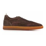 Officine Creative Mörkbruna Mocka Sneakers Brown, Herr