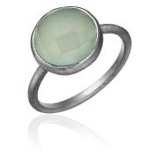 Frk. Lisberg Chalcedon Aqua Ring Oxiderat Sterlingsilver Blue, Dam