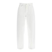 Agolde Regenererad bomull Baggy Jeans White, Dam