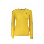 Polo Ralph Lauren Långärmad Pullover Tröja Yellow, Dam