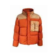 C.p. Company Eco Chromer Mixed Goggle Down Jacket Orange, Herr