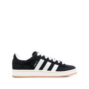 Adidas Svarta Sneakers med Signaturränder Black, Herr