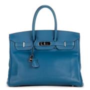 Hermès Vintage Pre-owned Laeder handvskor Blue, Dam