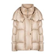 Moorer Beige Pufferjacka Madeira Stil Beige, Dam