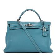 Hermès Vintage Pre-owned Laeder handvskor Blue, Dam