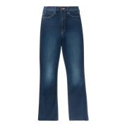 Mother Lyxiga Ankel Denim Byxor Blue, Dam