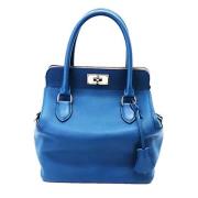 Hermès Vintage Pre-owned Laeder handvskor Blue, Dam