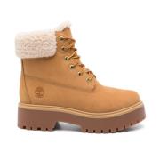 Timberland Beige Mocka Vattentäta Ankelboots Beige, Dam