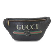 Gucci Vintage Pre-owned Laeder gucci-vskor Black, Dam