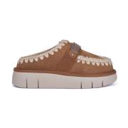 Mou Brandy Fårskinn Sandaler Gummisula Brown, Dam