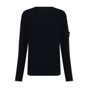 Stone Island Blå Tröja Kollektion Black, Herr