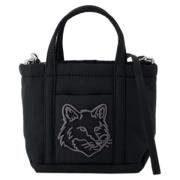 Maison Kitsuné Nylon totevskor Black, Dam