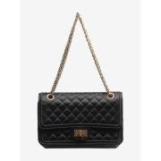 Chanel Vintage Pre-owned Satin axelremsvskor Black, Dam