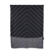 Emporio Armani Chevron Jacquard Scarves och Foulard Gray, Herr