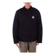 Carhartt Wip Svarta Rockar med Front Logo Dragkedja Black, Herr