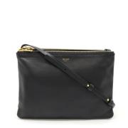 Celine Vintage Pre-owned Laeder crossbodyvskor Black, Dam