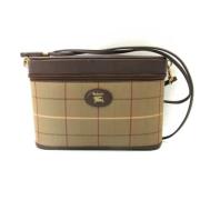 Burberry Vintage Pre-owned Canvas axelremsvskor Brown, Dam