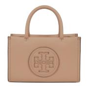 Tory Burch Stilig Mini Tote Väska Nude Neutrals Beige, Dam