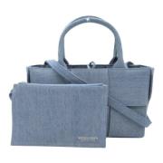 Bottega Veneta Vintage Pre-owned Denim totevskor Blue, Dam