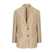 Prada Beige Blazer Chic Style Beige, Dam