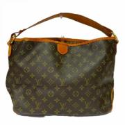 Louis Vuitton Vintage Pre-owned Canvas axelremsvskor Brown, Dam