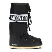 Moon Boot Svarta ankelboots för kvinnor Black, Dam