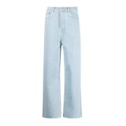 Nanushka Blå Wide Leg Josine Jeans Blue, Dam