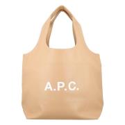 A.p.c. Elegant Sand Handväska med Stora Handtag Beige, Unisex