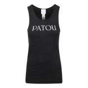 Patou Ikonisk Svart Tanktop Black, Dam