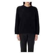 Valentino Garavani Broderad ulltröja Nero Aw24 Black, Dam