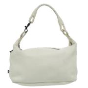 Bottega Veneta Vintage Pre-owned Laeder axelremsvskor White, Dam