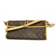 Louis Vuitton Vintage Pre-owned Tyg louis-vuitton-vskor Brown, Dam