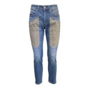 Jeckerson Skinny Alcantara Jeans med Topstitching Blue, Herr