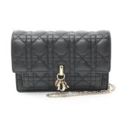 Dior Vintage Pre-owned Laeder crossbodyvskor Black, Dam