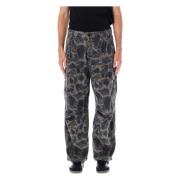 Carhartt Wip Camo Duck Grey Cargo Byxor Gray, Herr