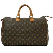 Louis Vuitton Vintage Pre-owned Tyg louis-vuitton-vskor Brown, Dam