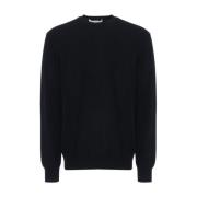 Comme des Garçons Play Svart Stickad Tröja Black, Herr